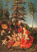 Lucas  Cranach The Rest on the Flight to Egypt Spain oil painting reproduction